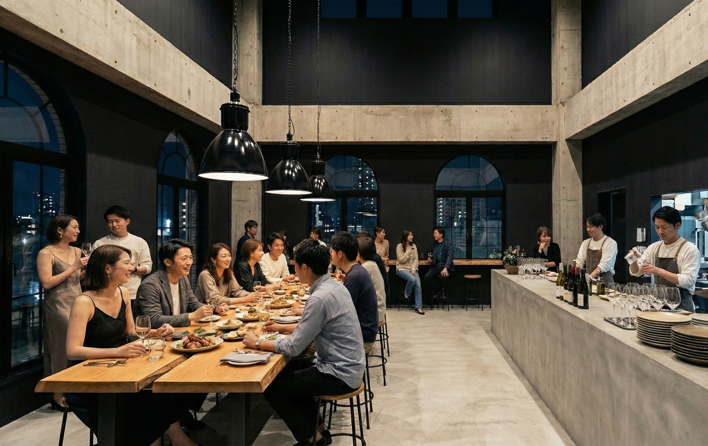 Friends chatting over coffee